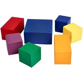 img 2 attached to 🧱 Large 7 Piece AmazonBasics Soft Building Blocks