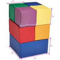 🧱 large 7 piece amazonbasics soft building blocks логотип