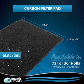 img 2 attached to 🐠 Crystal Clear Aquarium and Pond Solution: Aquarium Carbon Pad - The Perfect Fit Carbon Infused Filter Pad Media for Optimal Water Clarity