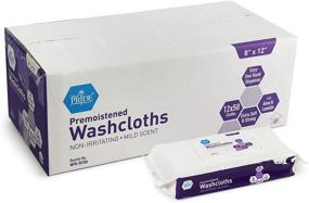 img 3 attached to 🧼 600-count Medpride Disposable Premoistened Washcloths for Adults, 8” x 12”, Silky Soft Wet Wipes Enhanced with Aloe & Lanolin Mild Scent - Ideal for Skincare, Personal Cleansing, Makeup Removal, Travel & More