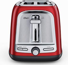 img 2 attached to Candy Apple Red Oster 🍎 2-Slice Toaster with Advanced Toast Technology