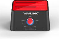 wavlink usb 3.0 to sata dual bay external hard drive docking station with offline clone/backup: support 2×10tb(6gbps) & uasp for 2.5/3.5 inch ssd hdd sata i/ii/iii logo