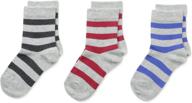 🧦 organic bold stripe socks 3 pair pack for country kids big boys logo