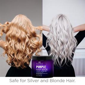 img 3 attached to 💜 Revive and Nourish Blonde, Silver, and Gray Hair with Botanic Hearth Purple Hair Mask - Sulfate & Paraben Free - 8 fl oz