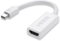 🔌 belkin mini displayport to hdmi adapter: seamless connectivity in white logo