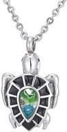 ky jewelry urn necklace: 💎 stylish stainless steel memorial keepsake for ashes logo