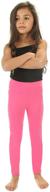 👧 silky toes cotton leggings for girls' clothing - ideal leggings choice logo