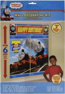 🚂 amscan thomas the tank engine scene setter: vibrant multicolor photo background poster set for memorable birthday parties (5 count) logo