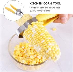 img 2 attached to 🌽 Efficient Stainless Steel Corn Stripper: Premium Corn Cob Remover Cutter Shaver - Essential Kitchen Gadget+