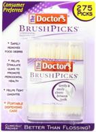 the doctor's brushpicks interdental toothpicks: gingivitis fighter, 275 picks/pack, 3 packs logo