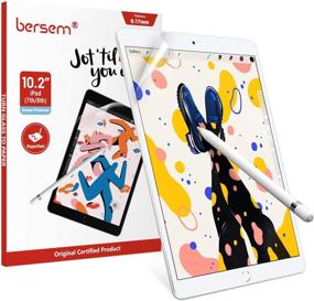 img 4 attached to 📱 BERSEM [3 Pack] Paperfeel Screen Protector: iPad 10.2-Inch (2021/2020/2019 Model) 9th/8th/7th Gen - Paperfeel Film