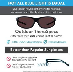 img 3 attached to 🕶️ Relieve Migraines with TheraSpecs Wrap Blue Light Glasses: A Game-Changer for Light Sensitivity