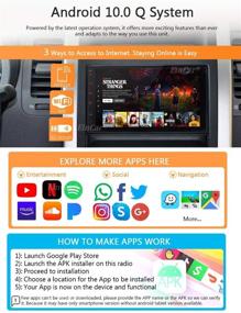 img 2 attached to Double Din Car Stereo with Android Auto, Bluetooth, Carplay, GPS Navigation, Touchscreen Media Receiver, WiFi, Mirrorlink, 1080p Video, USB SD FM/AM/RDS Tuner, Audio Player