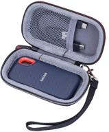 xanad hard travel case: protective 🧳 bag for sandisk 250gb-2tb extreme portable external ssds logo