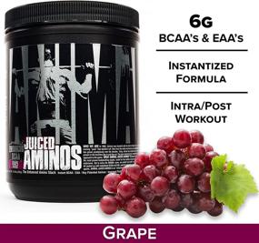 img 3 attached to Animal Juiced Aminos Grape: 6g BCAA/EAA Matrix & 4g Amino Acid Blend for Recovery - 30 Servings