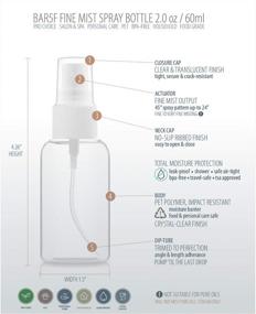 img 1 attached to 💦 Fine Mist Spray Bottle for Travel - Bar5F Travel Accessories