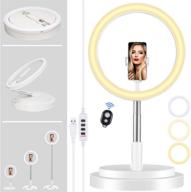 📸 portable foldable travel ring light with adjustable stand - surwit 20 to 67.3in high ringlight with phone holder, bluetooth remoter - ideal for vlogging, makeup, youtube video, tik tok - compatible with iphone and android logo