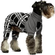 🐶 fitwarm argyle dog pajamas | thermal knitted pet clothes | doggie turtleneck pjs | lightweight puppy sweater | doggy outfits | cat jumpsuits logo