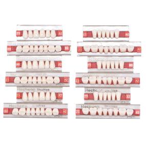 img 2 attached to 🦷 84 Pieces of A2 Halloween Horror False Teeth Denture Sets – Dental Synthetic Resin Tooth