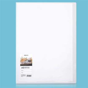 img 4 attached to 📦 Azuzn Art Portfolio: 40-Pocket Folder for 11x16 Inserts, 80-Page Capacity - Presentation Portfolio for Artwork, Drawing, Photography, Sketching - Clear Sleeves for Easy Organization and Storage