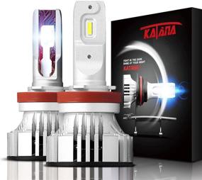 img 4 attached to 💡 High-Performance KATANA LED Bulbs, 12000LM 72W 6500K, H11 H8 H9, Conversion Kit with 360° Adjustable Beam Angle – Halogen Replacement