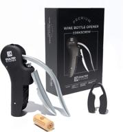 🍷 screwpull wine opener set - effortlessly remove corks with our premium quality wine openers - easy to use corkscrew opener - includes foil cutter and magnetic gift box - perfect for wine bottles логотип