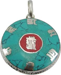img 3 attached to Handmade Tibetan Padme Pendant Kalachakra