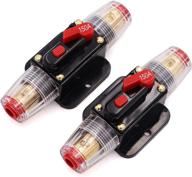 🔌 tuijodaix 2-pack inline 150a circuit breakers: manual reset fuse holder for car audio marine boat stereo switch inverter - 150 amps + reliable fuse replacement логотип