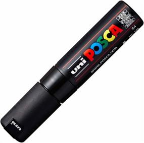 img 3 attached to 🖌️ Versatile Posca Acrylic Paint Marker: Broad Bullet Tip in Bold Black