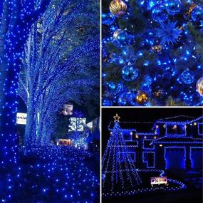 img 3 attached to Blue Super-Long 134FT 360 LED Christmas Lights: Waterproof Outdoor/Indoor Decorations with 8 Lighting Modes