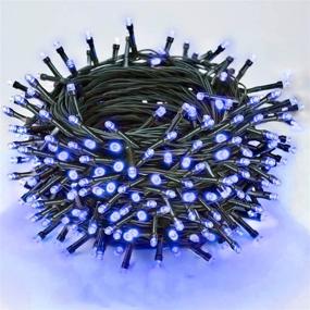 img 4 attached to Blue Super-Long 134FT 360 LED Christmas Lights: Waterproof Outdoor/Indoor Decorations with 8 Lighting Modes