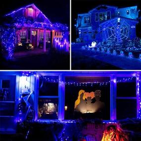 img 1 attached to Blue Super-Long 134FT 360 LED Christmas Lights: Waterproof Outdoor/Indoor Decorations with 8 Lighting Modes