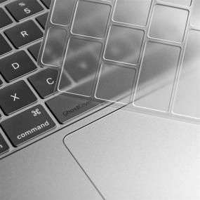 img 2 attached to 👻 GhostCover Premium Ultra Thin Keyboard Cover Protector for MacBook Air 13" 2020+ with Intel Chips or Apple Silicon M1 Chip, Latest Generation (A2179 A2337)