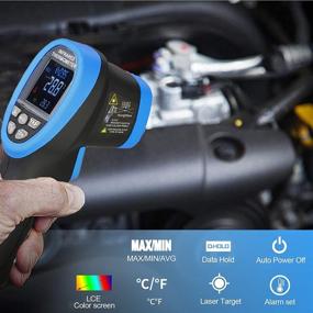 img 1 attached to 🌡️ INFURIDER Digital Infrared Laser Thermometer: Non-Contact High Temperature Gun for Industrial and Automotive Applications -58℉-3272℉ Pyrometer 50:1 with Color LCD Screen & Alarm Setting (Not for Human Use)