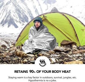 img 2 attached to 🔥 Stay Warm and Protected with Risen Emergency Mylar Thermal Blankets
