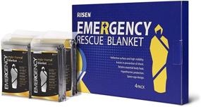 img 4 attached to 🔥 Stay Warm and Protected with Risen Emergency Mylar Thermal Blankets