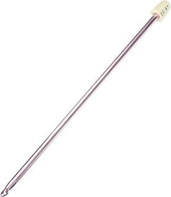 img 1 attached to 🧶 Susan Bates 10-Inch Silvalume Aluminum Afghan Hook, 5.5mm, Assorted Colors - Perfect Tool for Afghan Crocheting