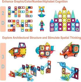 img 2 attached to 🏫 Educational Magnetic Building Set for Christmas and Birthdays