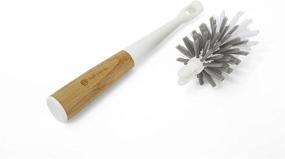 img 3 attached to 🧴 Full Circle Clean Reach Bottle Brush with Bamboo Handle and Replaceable Bristle Brush Head, in White