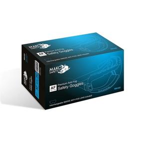 img 3 attached to 👓 MAKO Safety Premium Anti Fog Dual Lens Safety Goggles with Interchangeable Lenses - Hard Coated, Scratch Resistant, Grey & Clear Lens Included (1 Goggles) (MK400)