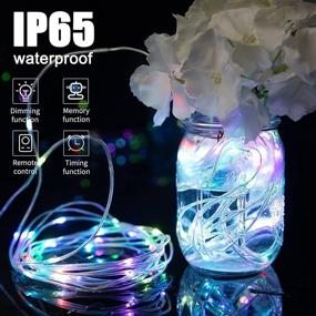 img 1 attached to 🌈 Outdoor Rope Lights - 72Ft 220 LEDs String Lights with Plug and Remote, Waterproof Color Changing Twinkle Lights for Bedroom, Patio, Garden, Christmas, Halloween, Holiday Decorations, 16 Colors