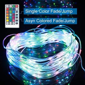 img 2 attached to 🌈 Outdoor Rope Lights - 72Ft 220 LEDs String Lights with Plug and Remote, Waterproof Color Changing Twinkle Lights for Bedroom, Patio, Garden, Christmas, Halloween, Holiday Decorations, 16 Colors