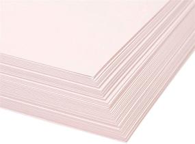 img 1 attached to 📦 48-Pack of 8.5x11 Inch Pink Metallic Shimmer Cardstock Paper for Scrapbooking