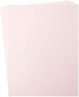 📦 48-pack of 8.5x11 inch pink metallic shimmer cardstock paper for scrapbooking logo