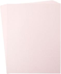 img 4 attached to 📦 48-Pack of 8.5x11 Inch Pink Metallic Shimmer Cardstock Paper for Scrapbooking