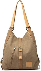 img 4 attached to 👜 Универсальная женская холстовая сумка: Kono Бохо Хобо, Рюкзак, Тот - Многофункциональная винтажная плечевая сумка