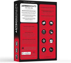 img 3 attached to 🔴 Astrobrights Re-Entry Red Colored Cardstock, 8.5" x 11", 65 lb/176 GSM, 250 Sheets (21758)