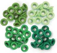🟢 vibrant green eyelets by we r memory keepers: 60 standard pieces per pack logo