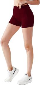 img 2 attached to 🏃 Cadmus Women's High Waist Spandex Running Shorts: Ideal for Yoga & More!