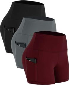 img 4 attached to 🏃 Cadmus Women's High Waist Spandex Running Shorts: Ideal for Yoga & More!